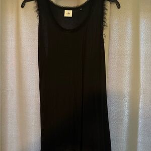 CAbi Black Textured Trim Top